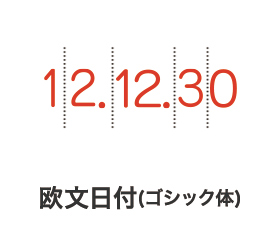 リピスター回転印欧文日付