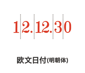 リピスター回転印欧文日付